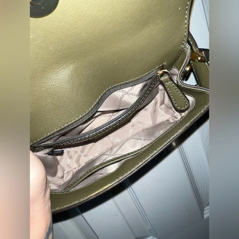 Michael Kors OLIVE Ava Extra Small Saffiano Leather Crossbody Bag - Picture 7 of 9